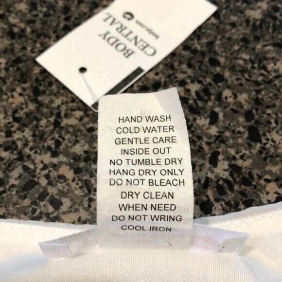 NWT Body Central Womens Sleeveless White & Blue Abstract Print Dress Mediu - Picture 5 of 5